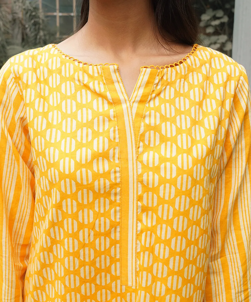 2 Piece - Printed Cotton Suit