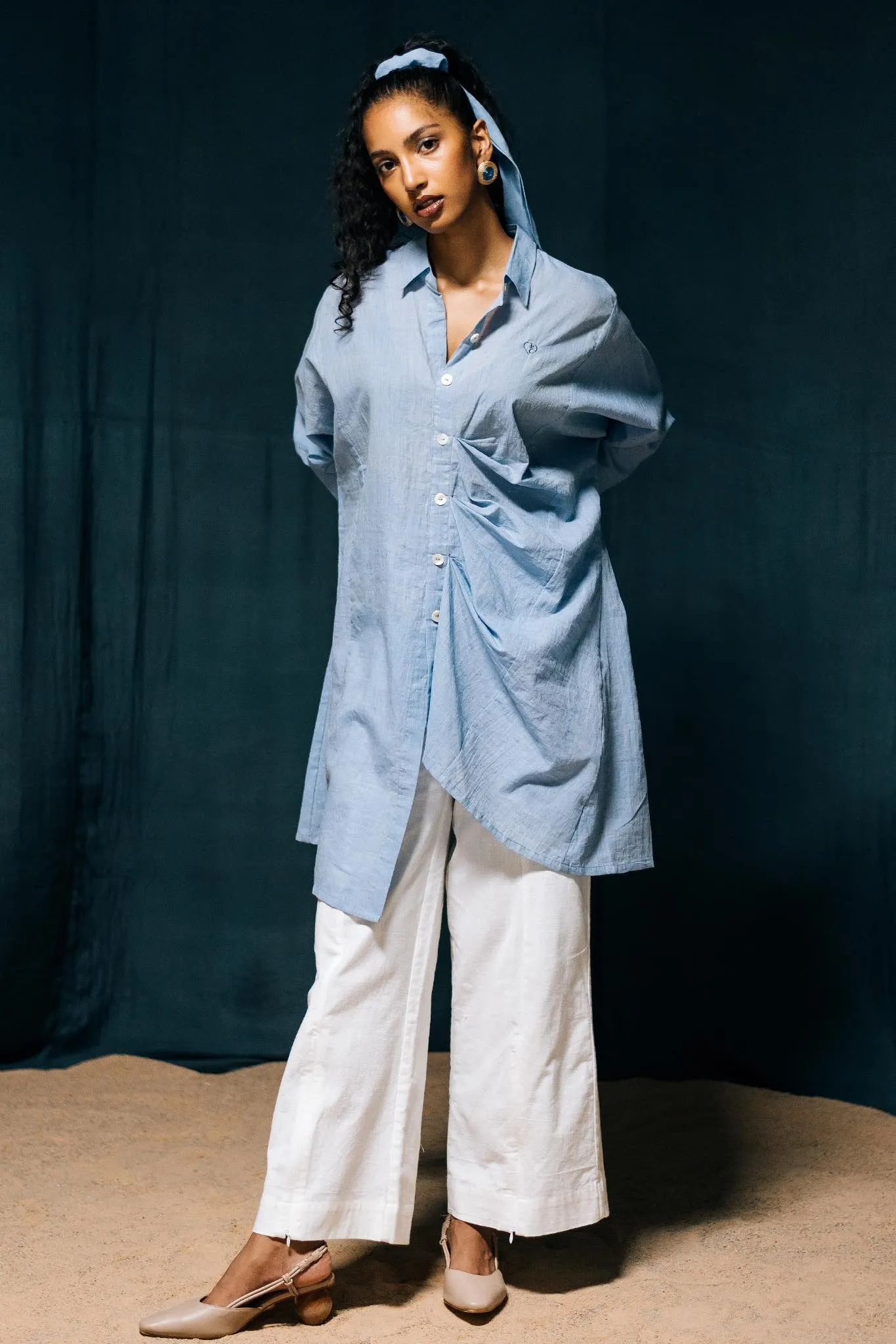 Anila - Blue Chambray Shirt
