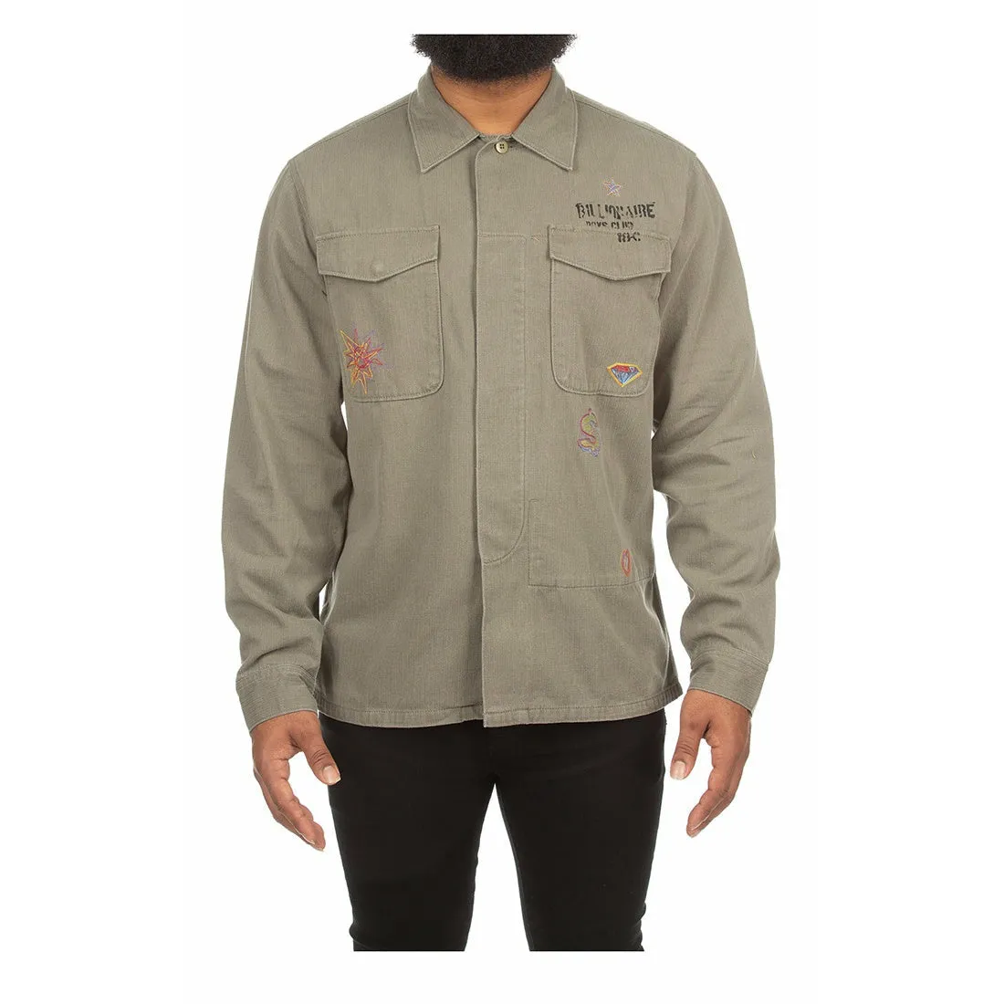 BBC Olive Drab BB Starstruck LS Woven  (821-2601)