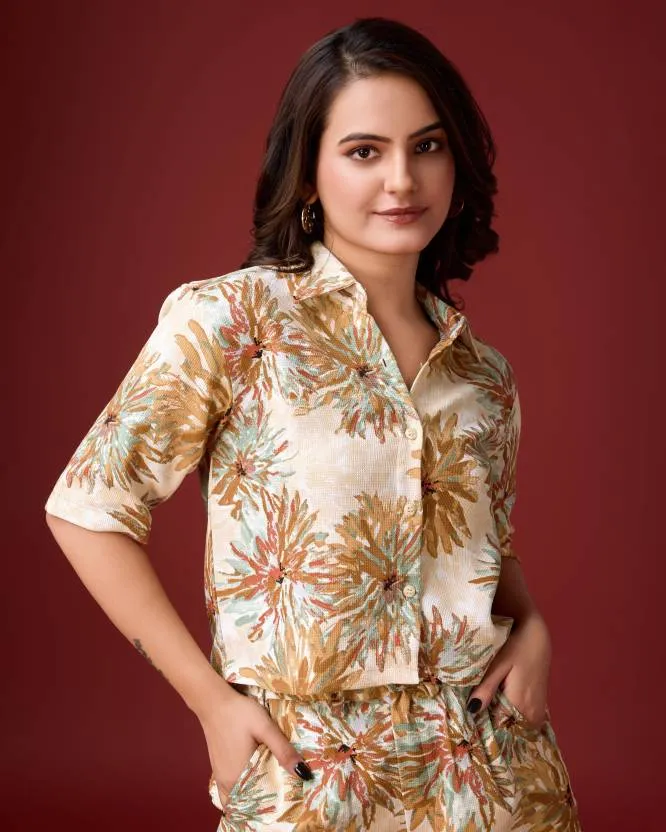 Blossom Floral Shirt & Shorts Set