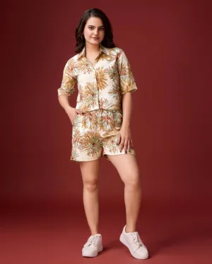 Blossom Floral Shirt & Shorts Set