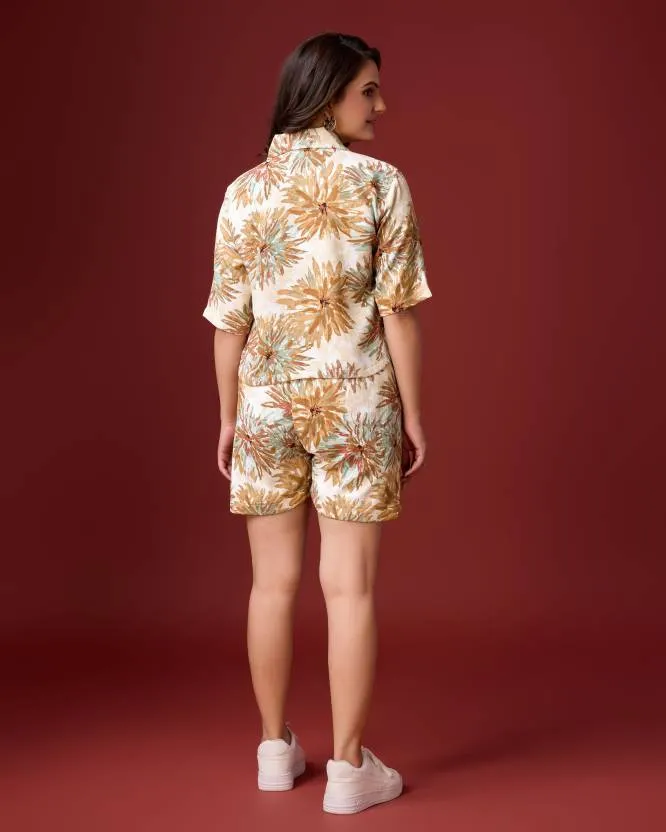 Blossom Floral Shirt & Shorts Set