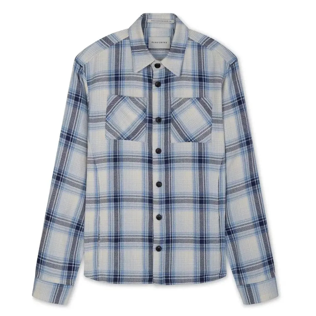 Blue Check Blunt Cotton Overshirt