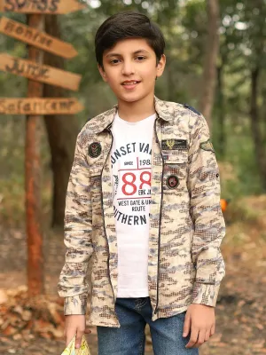 Boy's Beige Shirt - EBTS20-27312