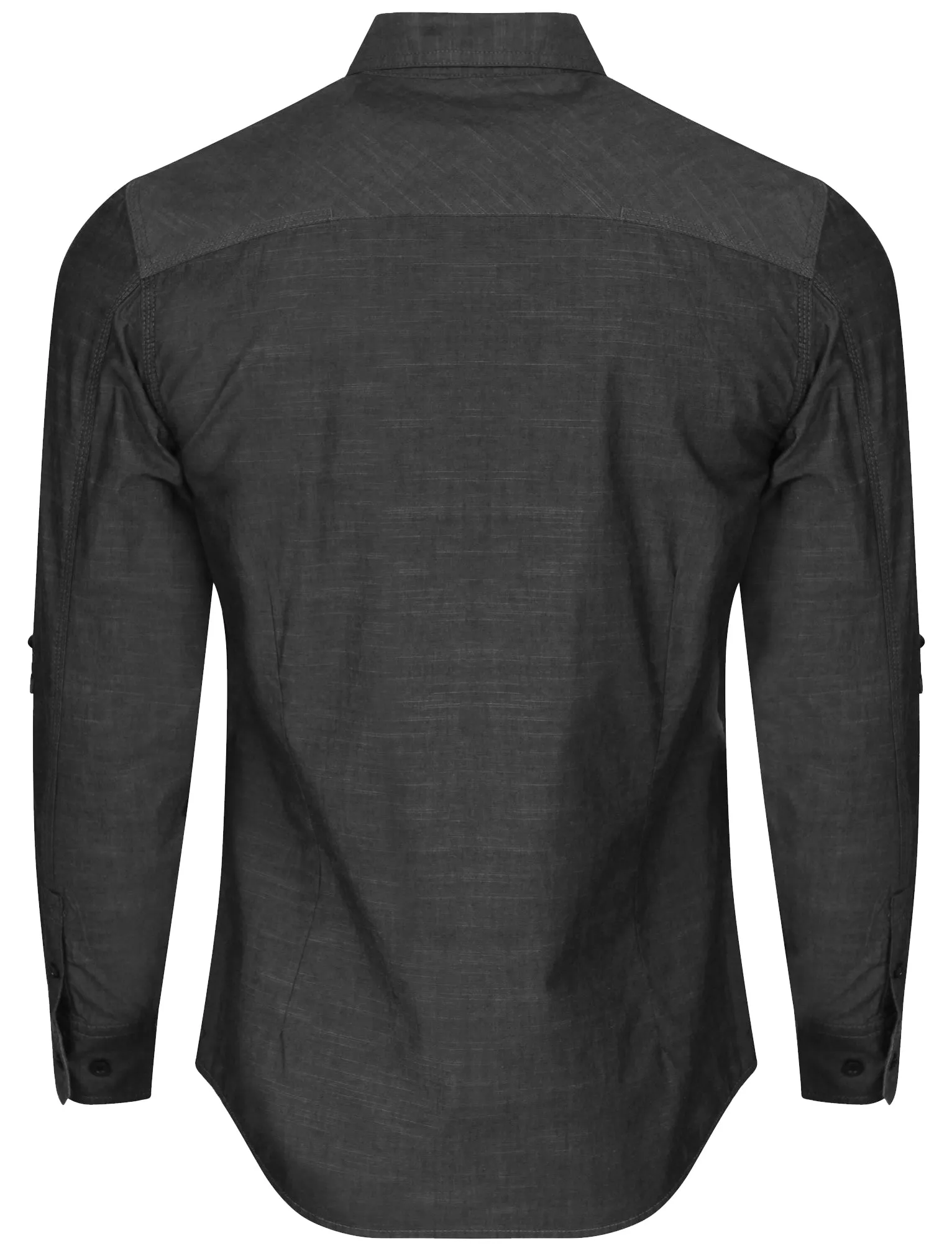 Chambray Shirt in Black Slub - Dissident