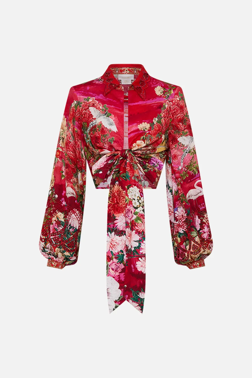 CROPPED WRAP SHIRT SWEET HOME ALEXANDRIA