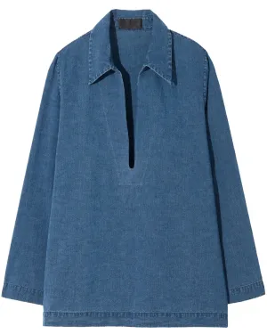Deep Indigo Chambray Paulette Shirt