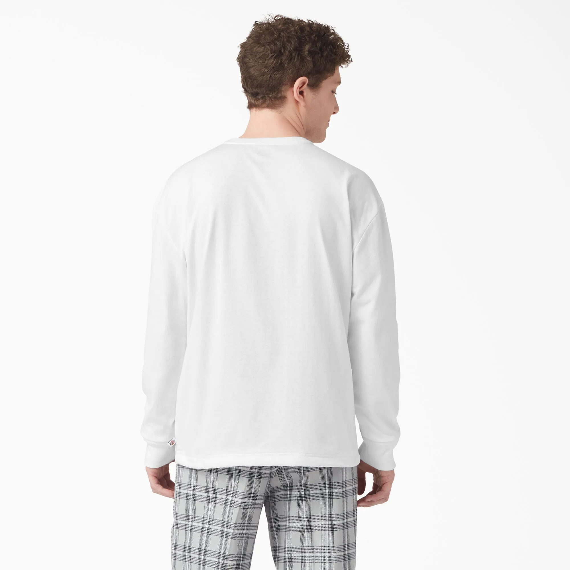 Dickies Long Sleeve Henley Tee - White