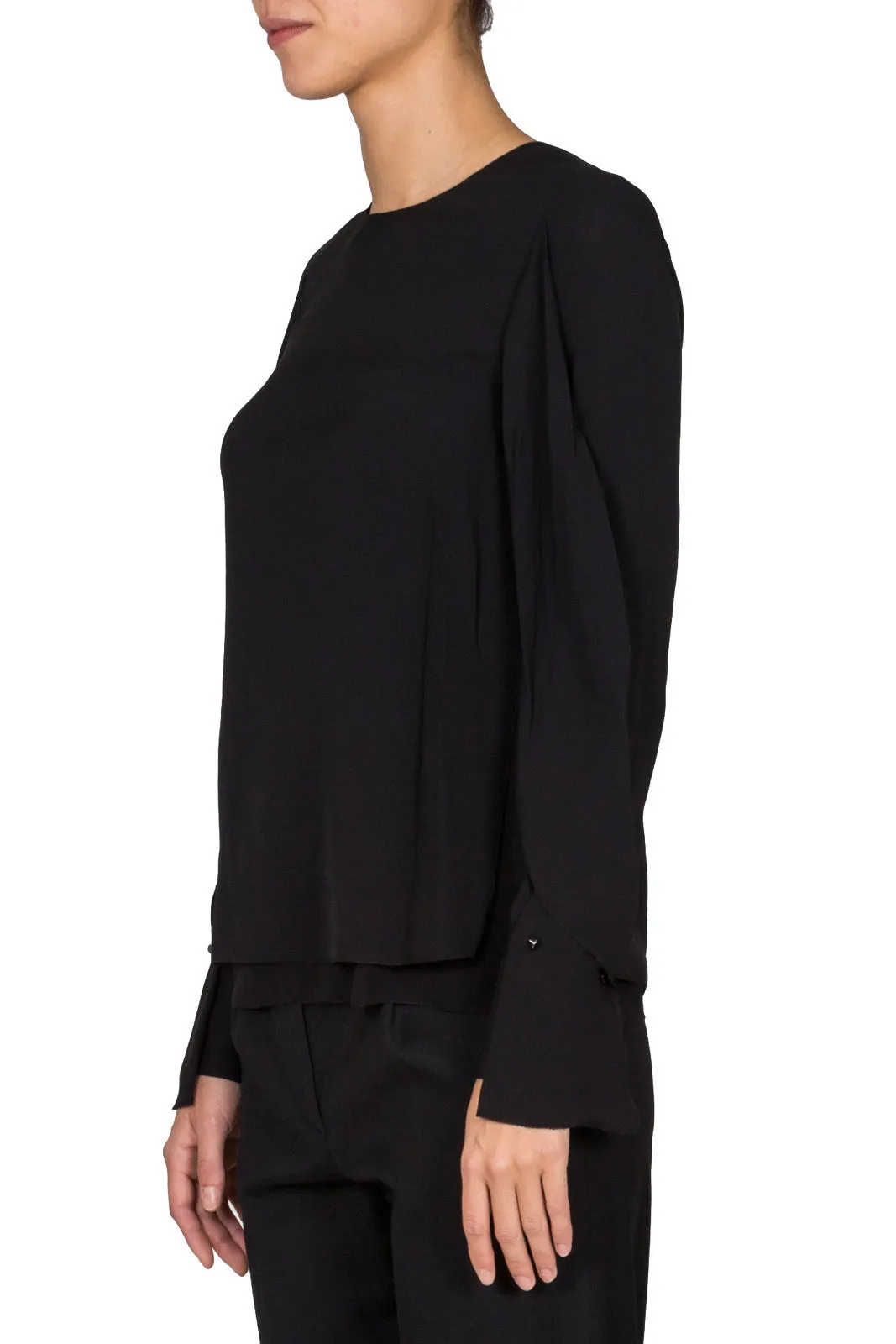 Draped Sleeve Blouse