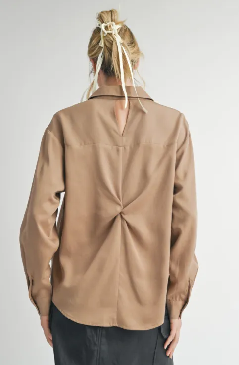 Dress Code Back Knot Shirt