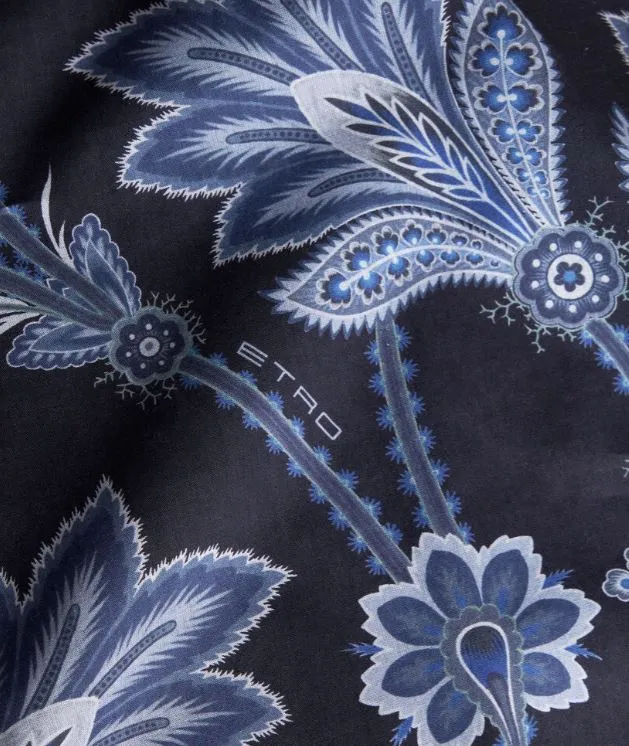 Floral Print Shirt | Navy Mix