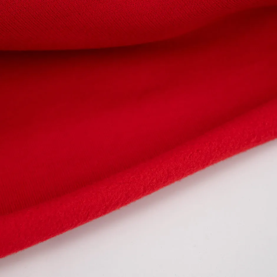 Heavy Red Cotton Sweatshirt