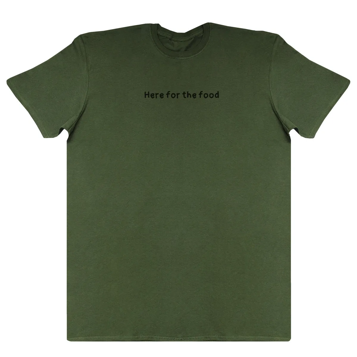 Here For The Food - Kids Oversized Comfy T-Shirt