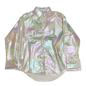 Holographic  Button Up Shirt