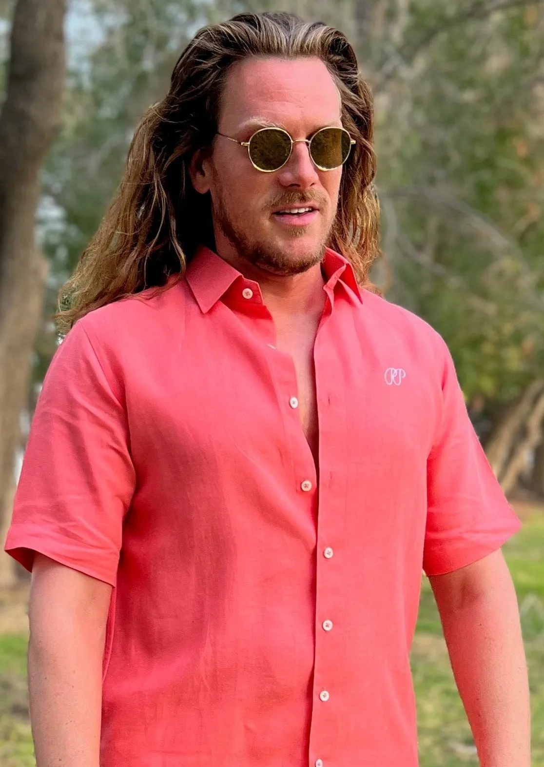 Laos Short Sleeve Linen Shirt - Dubarry