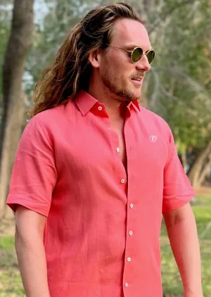 Laos Short Sleeve Linen Shirt - Dubarry
