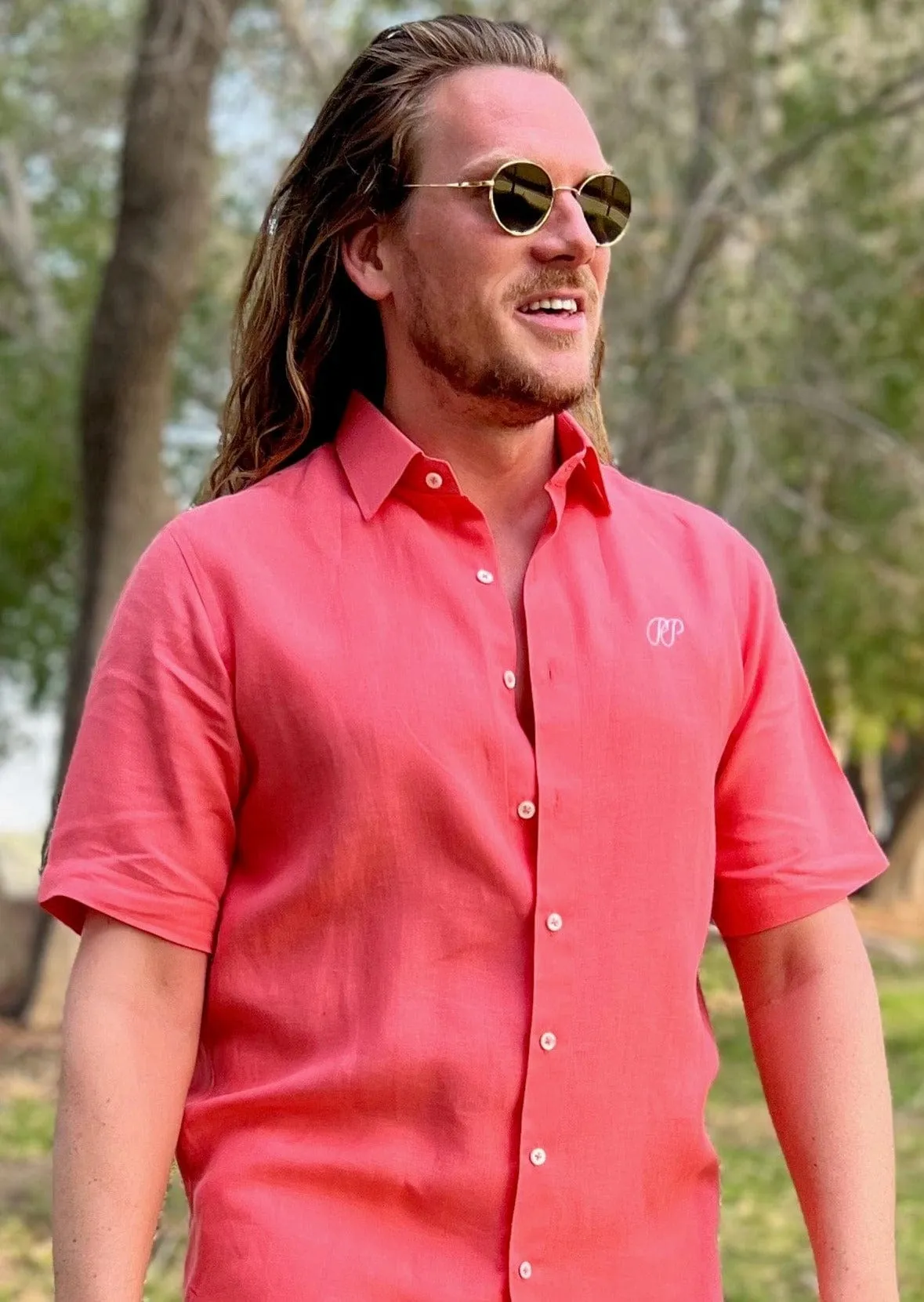 Laos Short Sleeve Linen Shirt - Dubarry