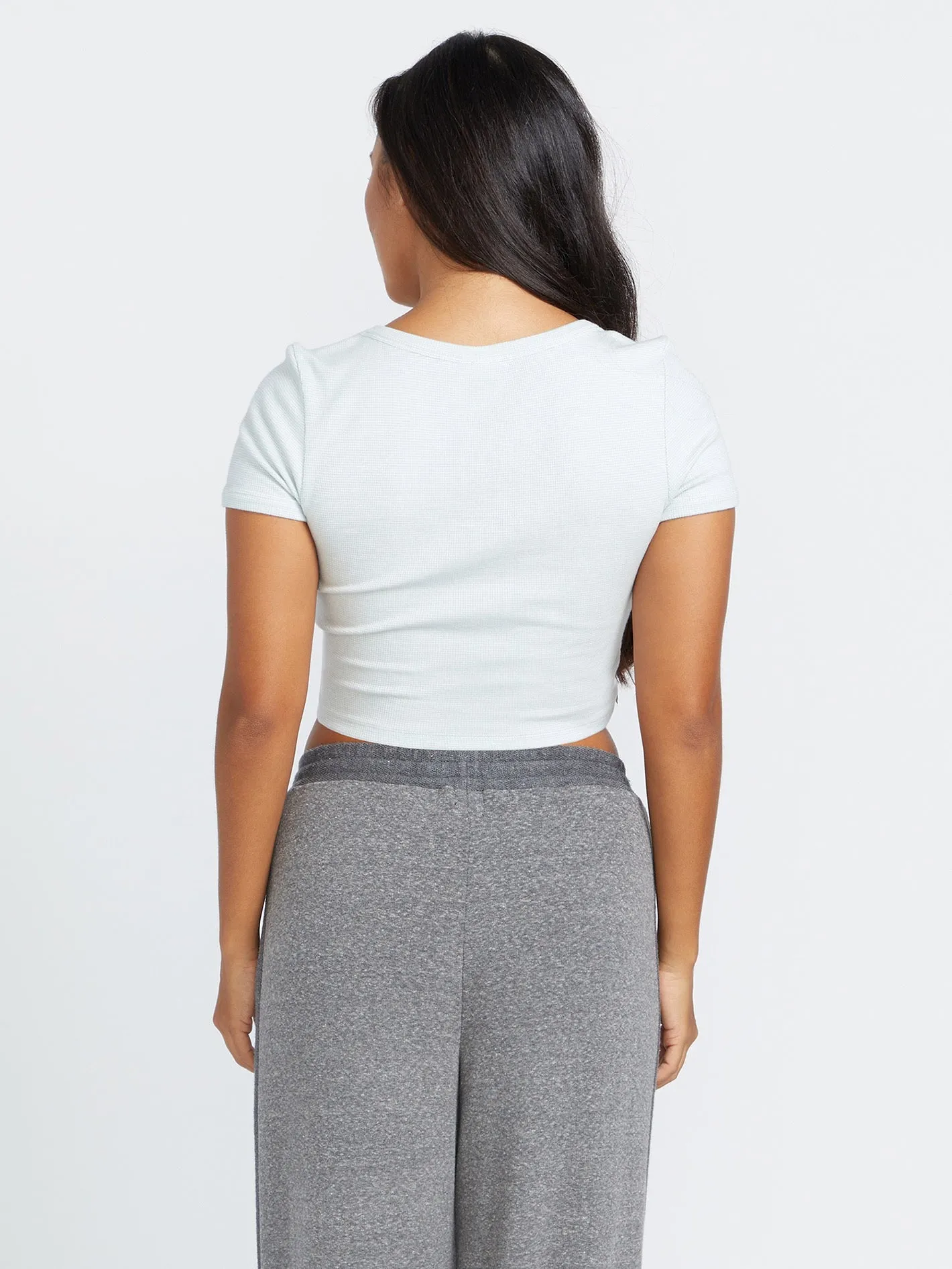 Lil Knit Short Sleeve Shirt - Chlorine