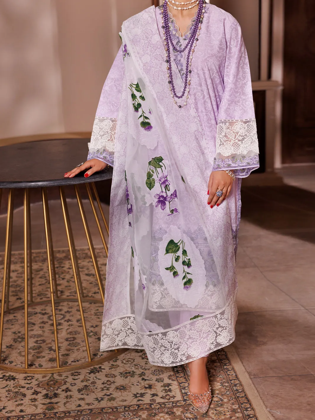Lilac Cambric 3 Piece Unstitched - ALP-3PS-1947