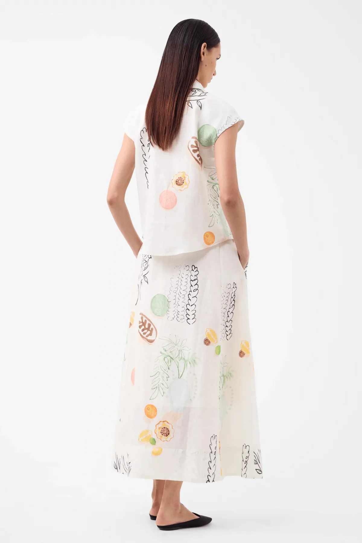 MAISON LINEN SHIRT PRINT