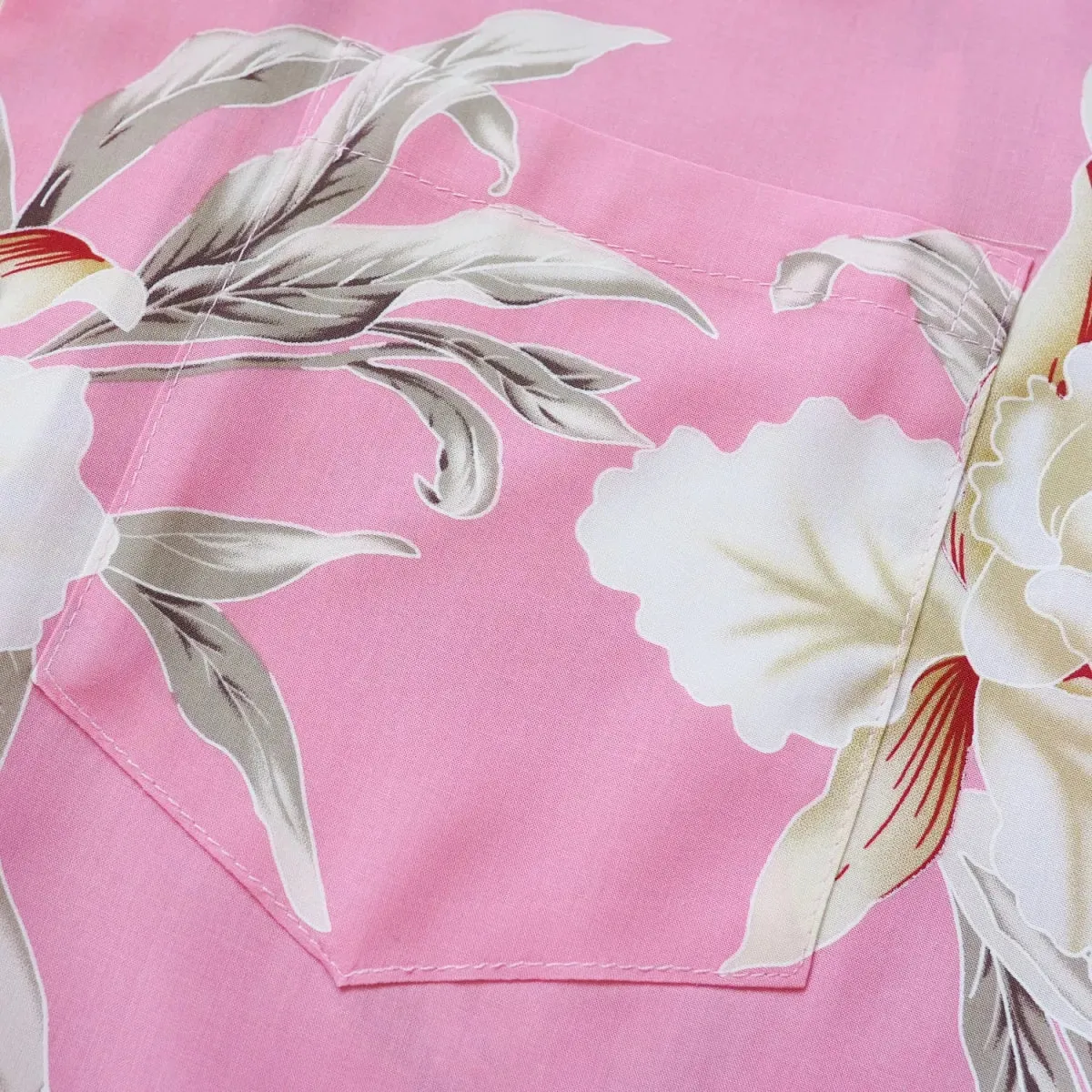 mele pink hawaiian rayon shirt