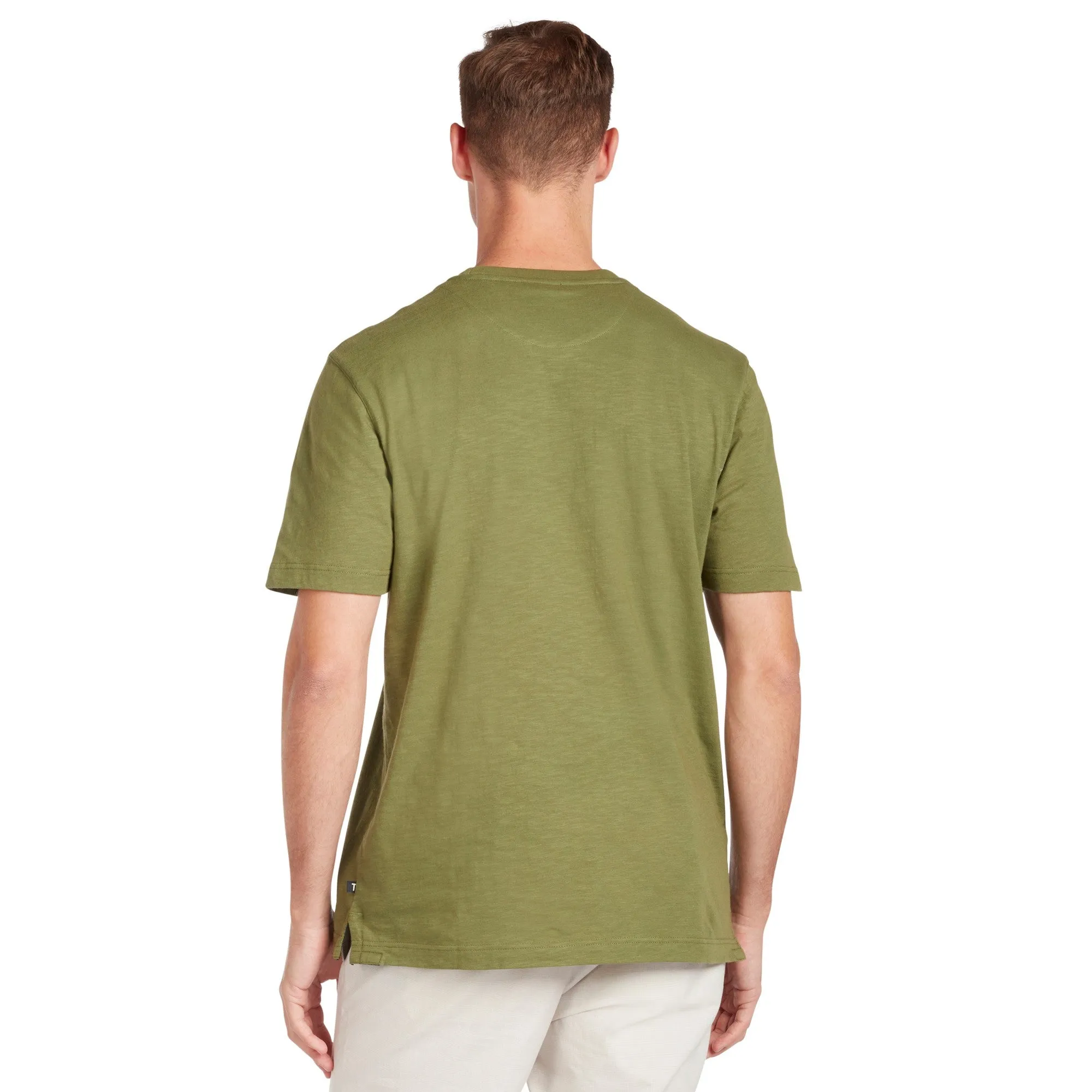 Men Mmb-Zoate-Ss Regular Textured  T-Shirt - Olive
