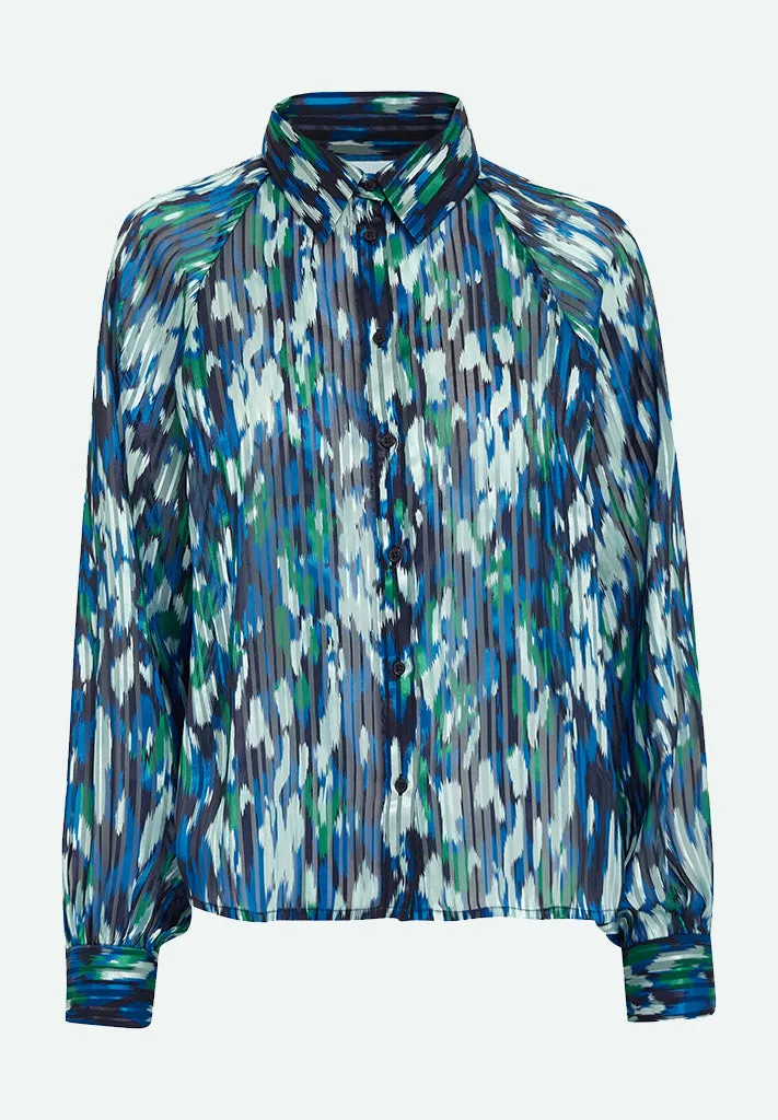 MSMarja Shirt - Blue Depths Print
