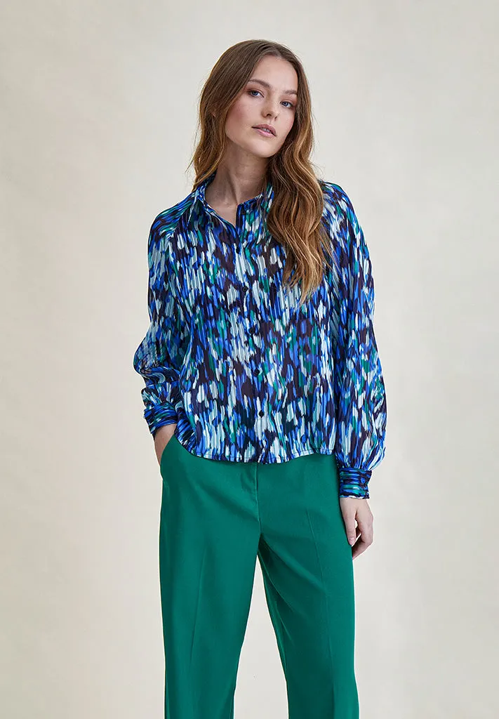MSMarja Shirt - Blue Depths Print