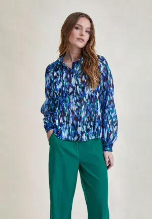 MSMarja Shirt - Blue Depths Print