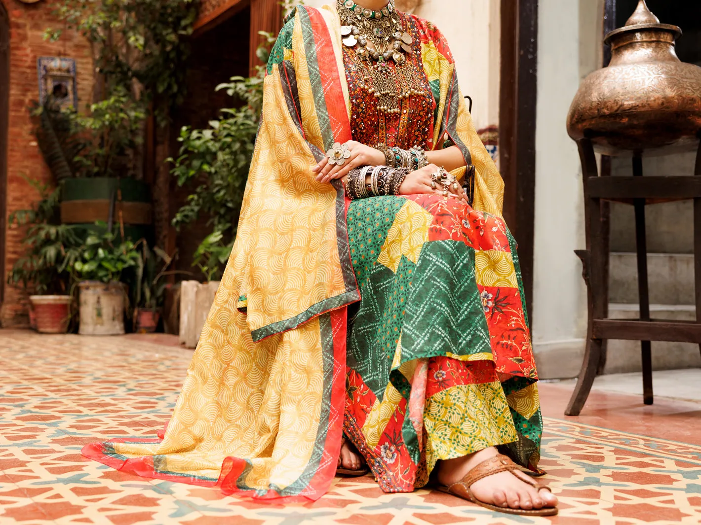 Multicolor Poly-Lawn 3 Piece Unstitched - ALP-3PS-1957A