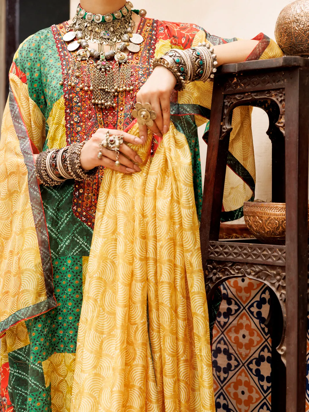 Multicolor Poly-Lawn 3 Piece Unstitched - ALP-3PS-1957A