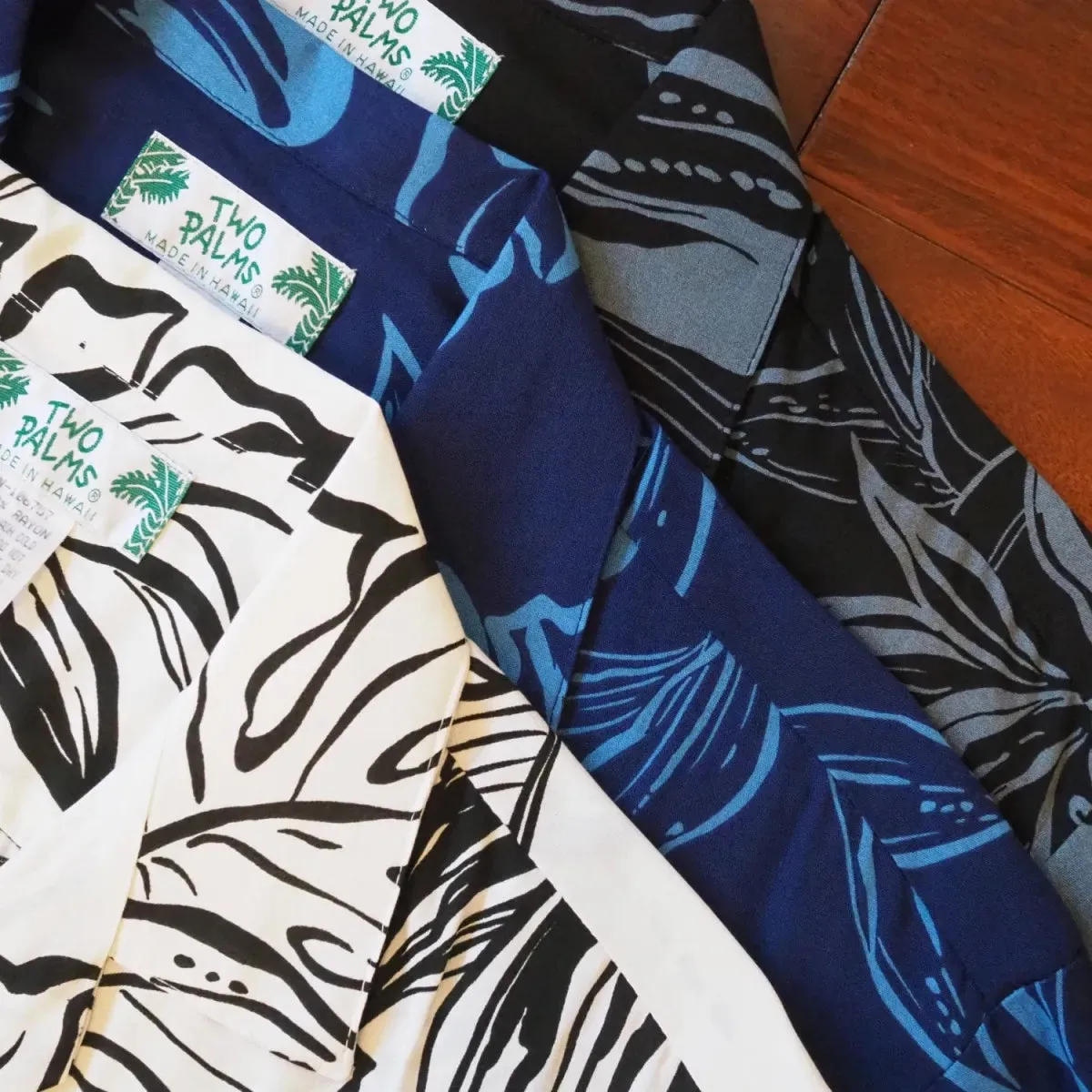 olomana black hawaiian rayon shirt