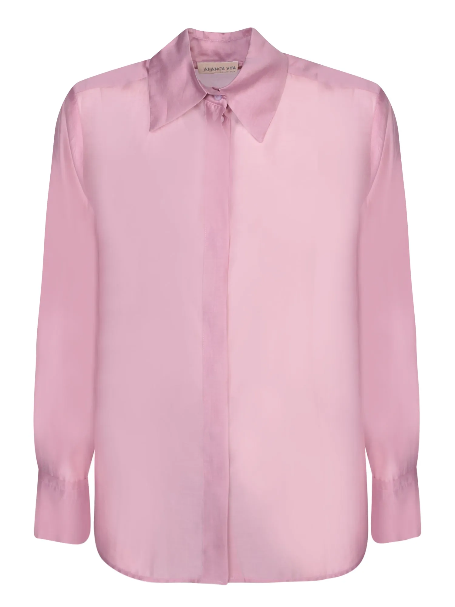 Pink Lyocell Muslin Shirt