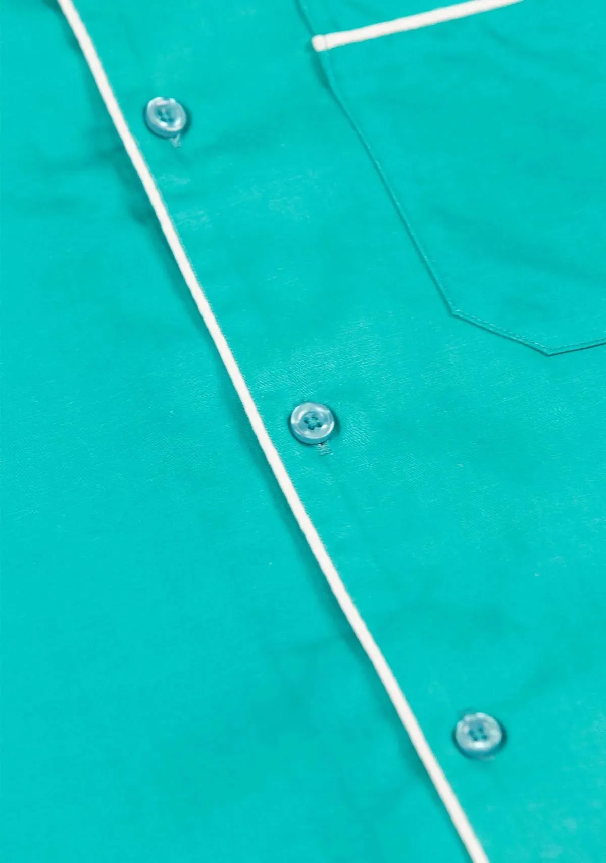 Poolside Retro Buttonup - Marine