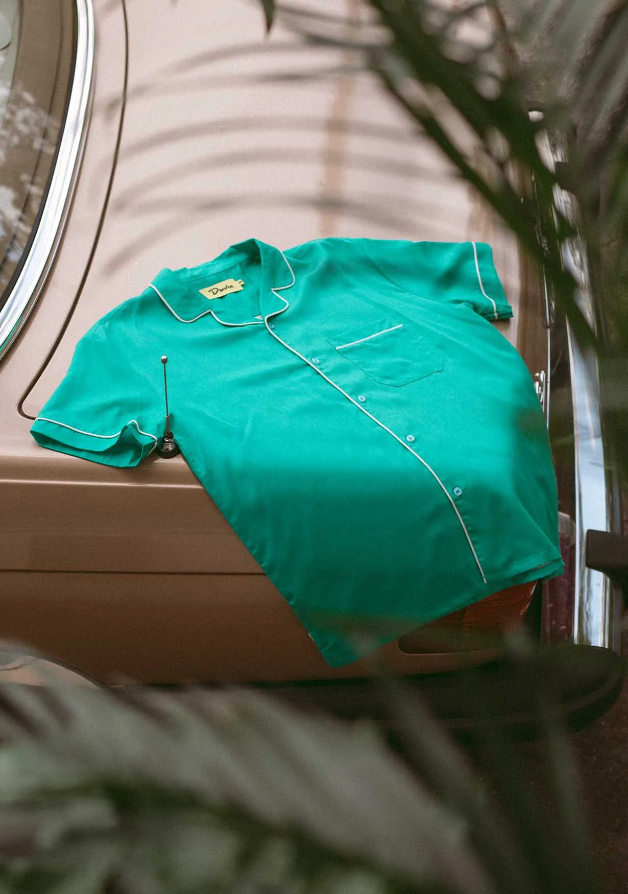 Poolside Retro Buttonup - Marine