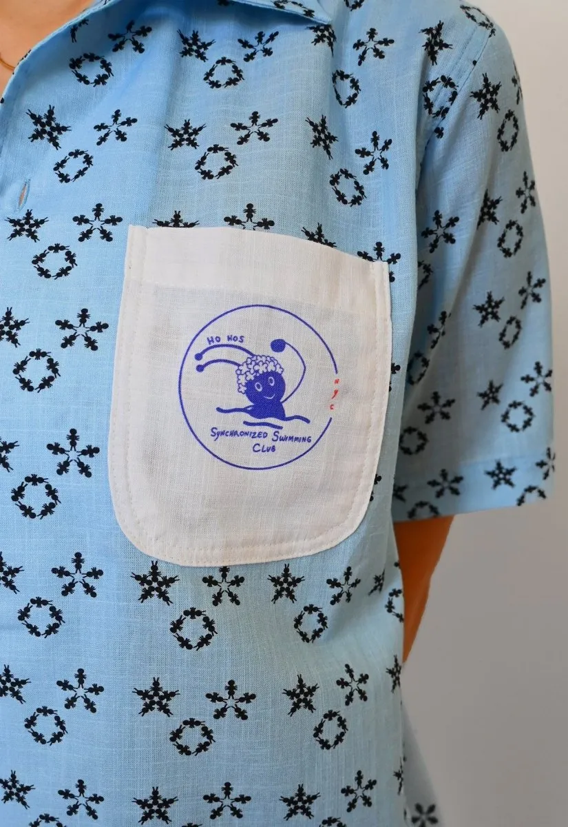 "Synchronized Swimming Club" Shirt - Blue Waters