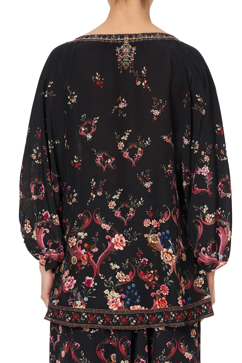 RAGLAN SLEEVE BLOUSE WITH CUFF A GIRL LIKE YOU