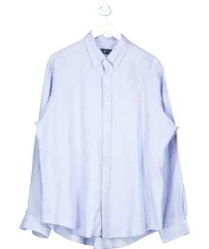 Ralph Lauren Blue Linen Shirt UK XL