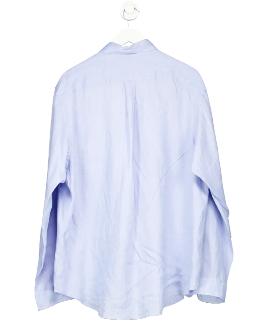 Ralph Lauren Blue Linen Shirt UK XL