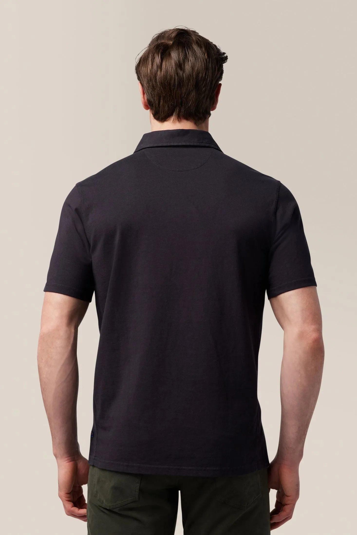 Rugby Shirt | Textured Cotton Jersey
