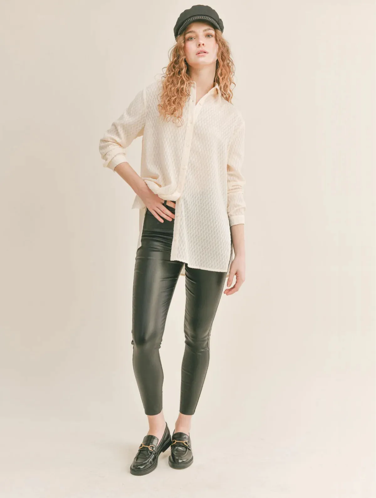 SADIE & SAGE - TEA TIME BUTTON DOWN SHIRT