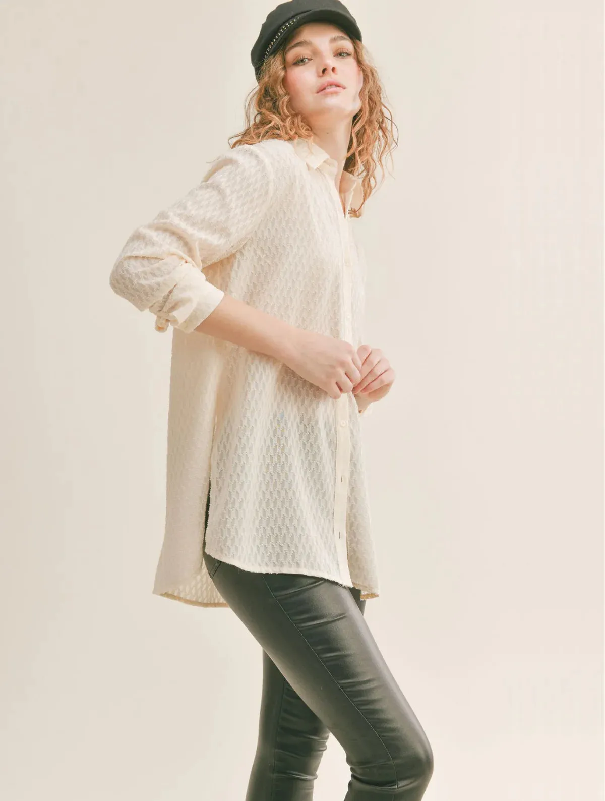 SADIE & SAGE - TEA TIME BUTTON DOWN SHIRT