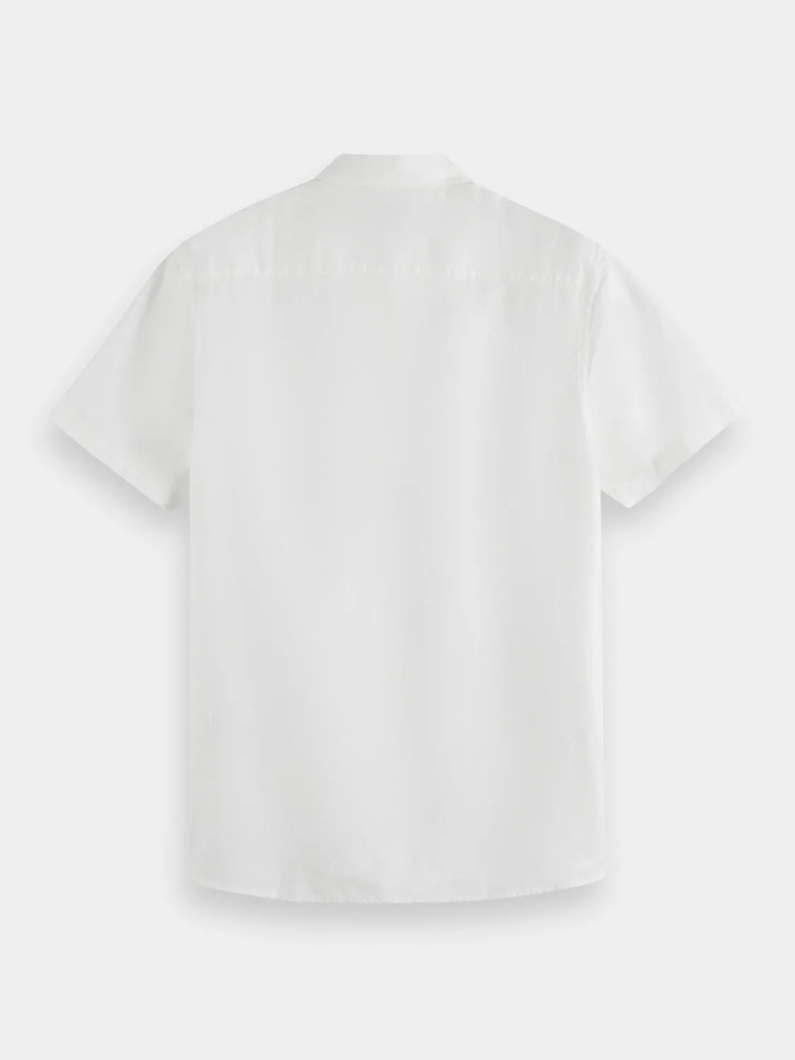 Short sleeved linen shirt