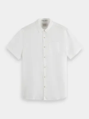 Short sleeved linen shirt