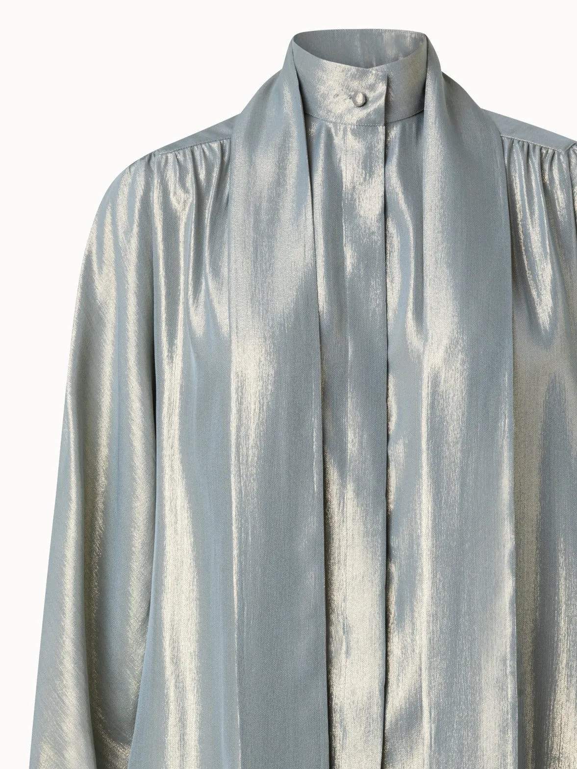 Silk Lurex Organza Blouse