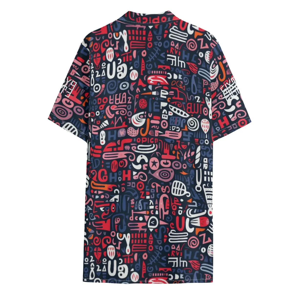 Sixty Eight 93 Logo White Men's Hawaiian Button Up Shirt #7