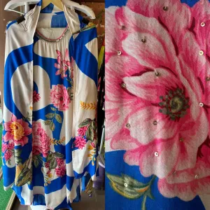 Soft Muslin Digital floral printed Shirt  Very Beautiful and Smart Concept with vibrant colour