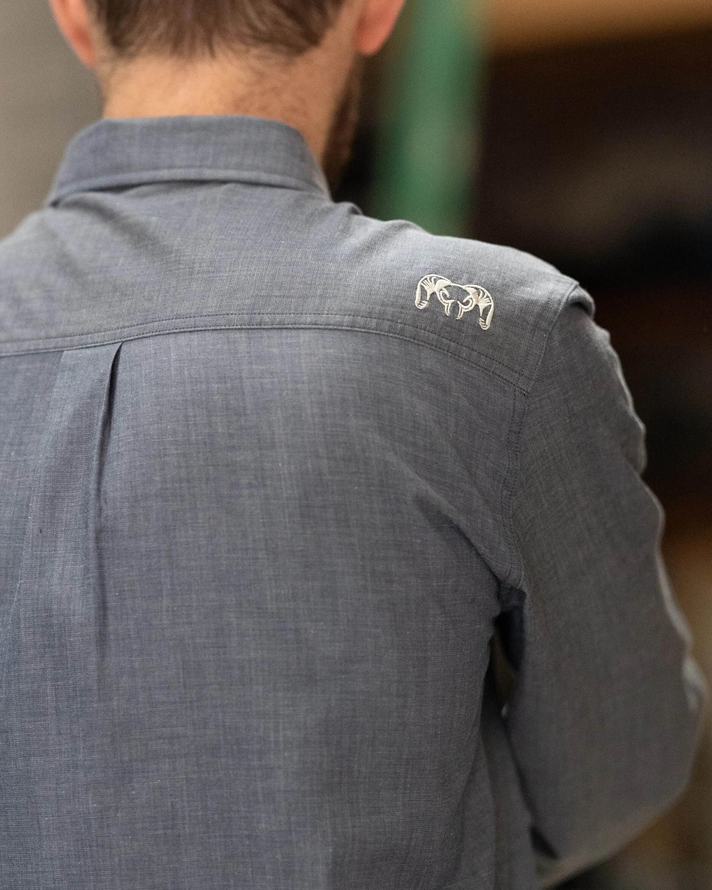 Terrace LS Shirt | Storm Chambray