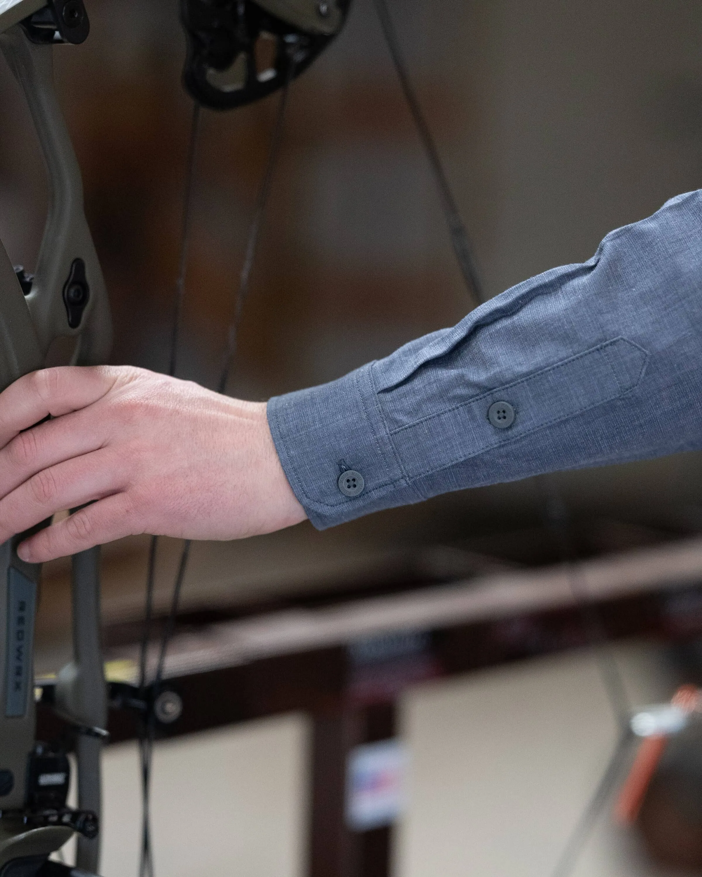 Terrace LS Shirt | Storm Chambray