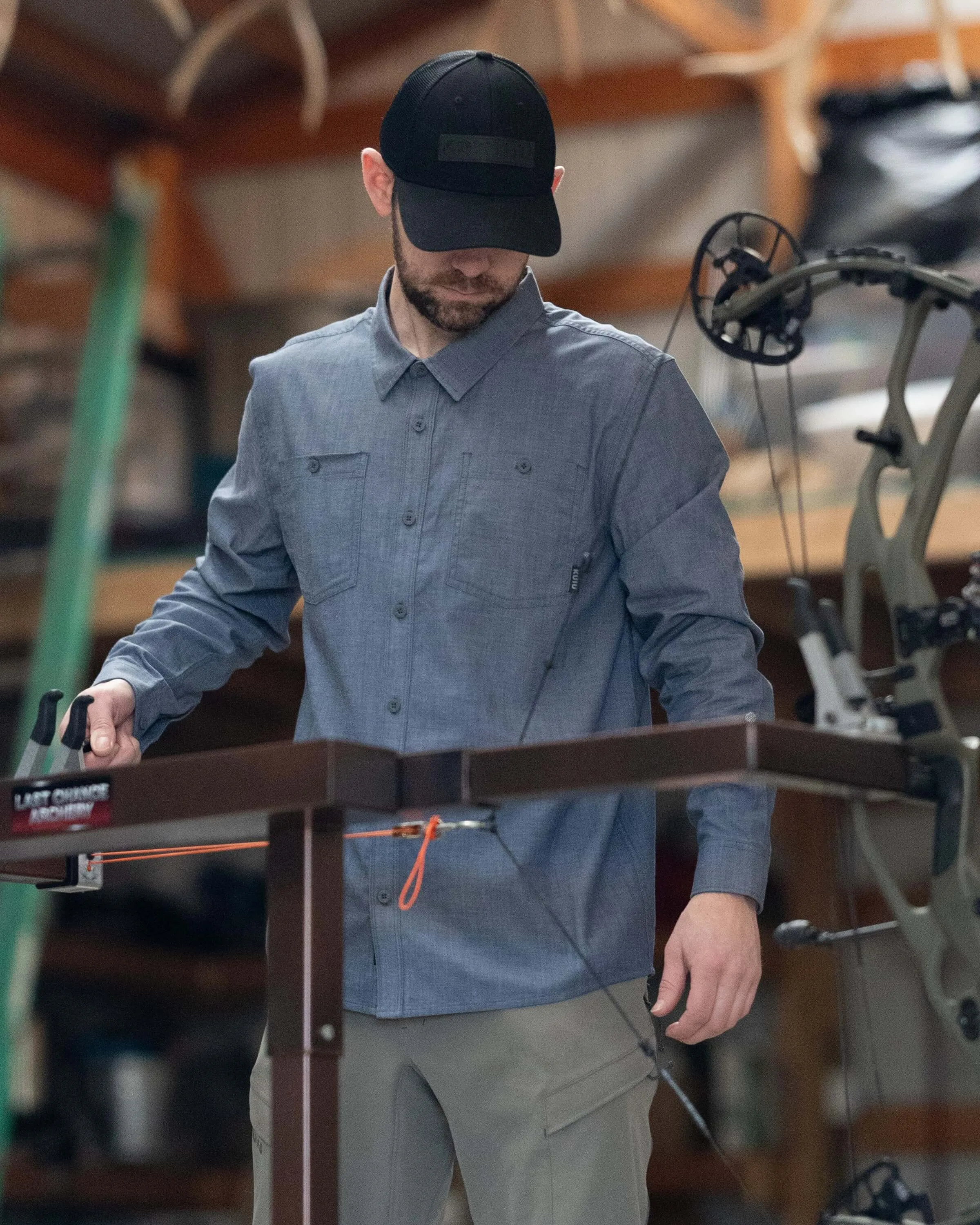 Terrace LS Shirt | Storm Chambray